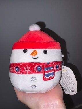 NWT Squishmallow Holiday Snowman Plush